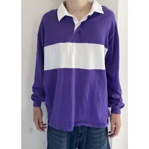 Vtg La Tigre Purple Polo